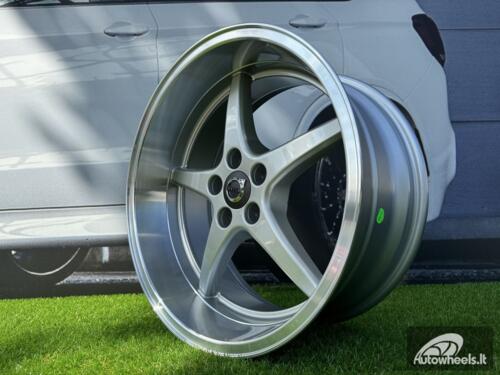 Ratlankis Volvo Ocean MK 18 Style R18X8.5 5X108 ET6 65.1 Silver with Diamond Cut lip