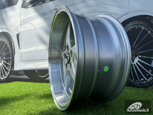 Ratlankis Volvo Ocean MK 18 Style R18X8.5 5X108 ET6 65.1 Silver with Diamond Cut lip