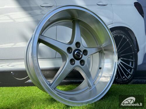 Ratlankis Volvo Ocean MK 18 Style R18X8.5 5X108 ET6 65.1 Silver with Diamond Cut lip