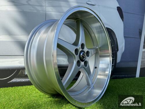 Ratlankis Volvo Ocean MK 18 Style R18X8.5 5X108 ET6 65.1 Silver with Diamond Cut lip