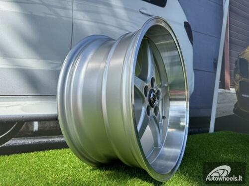 Ratlankis Volvo Ocean MK 18 Style R18X8.5 5X108 ET6 65.1 Silver with Diamond Cut lip