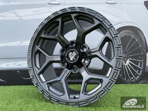 Ratlankis Bucks Offroad Style R17X8.5 6X139.7 ET-12 110 Satin Gunmetal "Flow Forming technology"