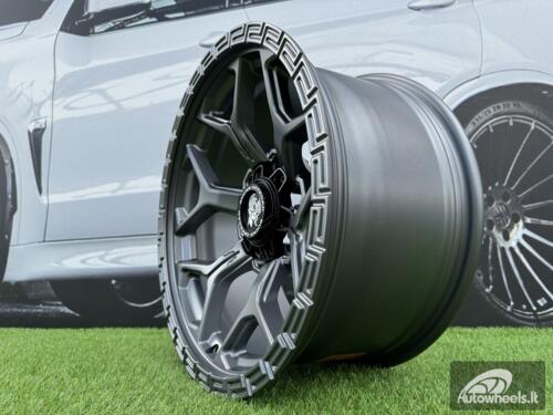 Ratlankis Bucks Offroad Style R17X8.5 6X139.7 ET-12 110 Satin Gunmetal "Flow Forming technology"