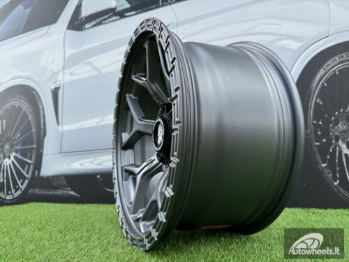 Ratlankis Bucks Offroad Style R17X8.5 6X139.7 ET-12 110 Satin Gunmetal "Flow Forming technology"