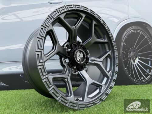 Ratlankis Bucks Offroad Style R17X8.5 6X139.7 ET-12 110 Satin Gunmetal "Flow Forming technology"