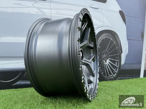 Ratlankis Bucks Offroad Style R17X8.5 6X139.7 ET-12 110 Satin Gunmetal "Flow Forming technology"