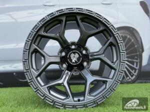 Ratlankis Bucks Offroad Style R17X8.5 6X139.7 ET-12 110 Satin Gunmetal "Flow Forming technology"