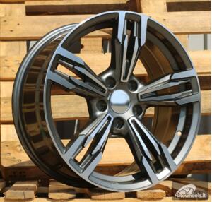 Ratlankis R18x8  5X120  ET  30  72.6  BY983  (A5081)  Grey Polished (MG)  For BMW  (P)