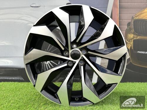 Ratlankis R19x8  5X112  ET  41  57.1  I1139  Black Polished (MB)  For SKODA  (Z4)  (Kodiaq New Model)