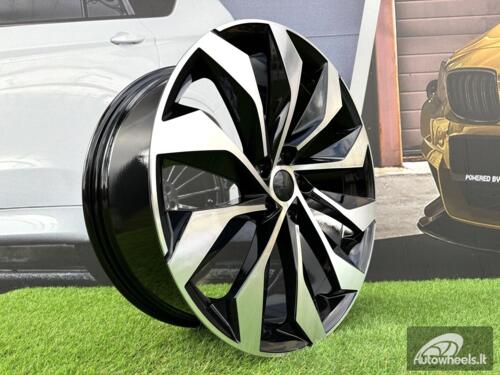 Ratlankis R19x8  5X112  ET  41  57.1  I1139  Black Polished (MB)  For SKODA  (Z4)  (Kodiaq New Model)