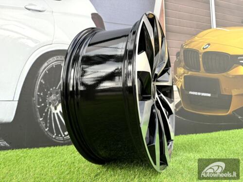 Ratlankis R19x8  5X112  ET  41  57.1  I1139  Black Polished (MB)  For SKODA  (Z4)  (Kodiaq New Model)