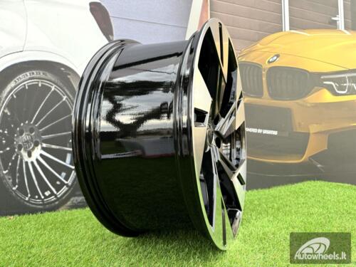 Ratlankis R19x8  5X112  ET  45  66.5  I5640  Black Polished (MB)  For AUD  (P2)  ()
