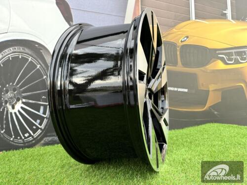 Ratlankis R19x8  5X112  ET  45  66.5  I5640  Black Polished (MB)  For AUD  (P2)  ()