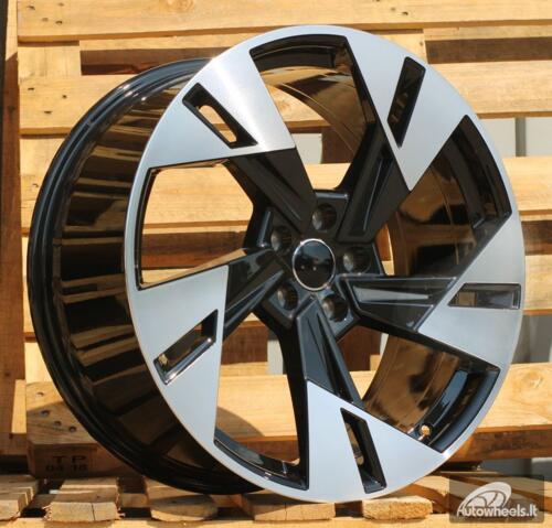 Ratlankis R18x8  5X112  ET  39  66.5  I5640  Black Polished (MB)  For AUD  (P2)  (NEW Model)