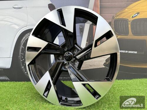 Ratlankis R18x8  5X112  ET  39  66.5  I5640  Black Polished (MB)  For AUD  (P2)  (NEW Model)