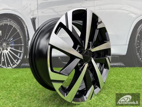 Ratlankis R15x6  5X100  ET  40  57.1  XE276  Black Polished (MB)  For VW  (R+P1)