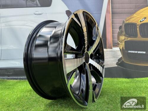 Ratlankis R17x7.5  5X108  ET  44  65.1  XE410  Black Polished (MB)  For PEUG  (R+P2)