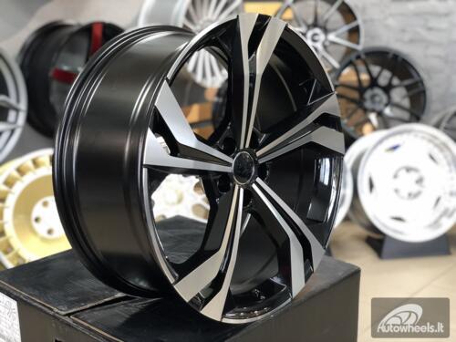 Ratlankis R20x8.5  5X112  ET  36  66.5  B5873  (IN5564)  Black Polished (MB)  For AUD  (Z5)