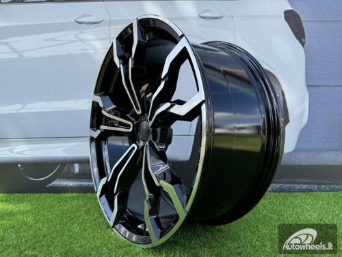 Ratlankis R19x8  5X112  ET  27  66.6  I5596  Black Polished (MB)  For BMW  (Z5+K8+M)  (X3)