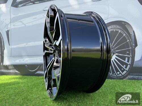 Ratlankis R19x8  5X112  ET  27  66.6  I5596  Black Polished (MB)  For BMW  (Z5+K8)  (X3)