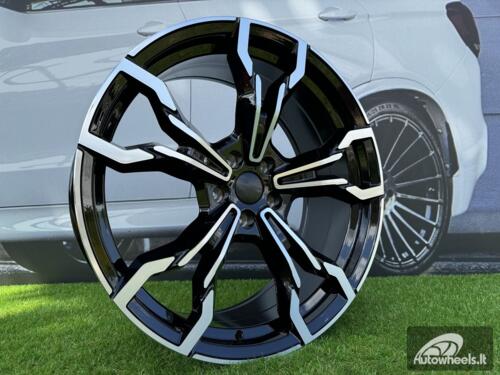 Ratlankis R19x8  5X112  ET  27  66.6  I5596  Black Polished (MB)  For BMW  (Z5+K8)  (X3)
