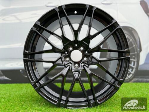 Ratlankis R21x10.5  5X112  ET  43  66.6  B5771  (IN0295)  Black (BL)  For BMW  (Z5+P2)  (Rear+Front)