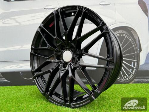 Ratlankis R21x10.5  5X112  ET  43  66.6  B5771  (IN0295)  Black (BL)  For BMW  (Z5+P2)  (Rear+Front)