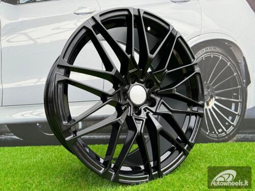 Ratlankis R21x10.5  5X112  ET  43  66.6  B5771  (IN0295)  Black (BL)  For BMW  (Z5+P2)  (Rear+Front)