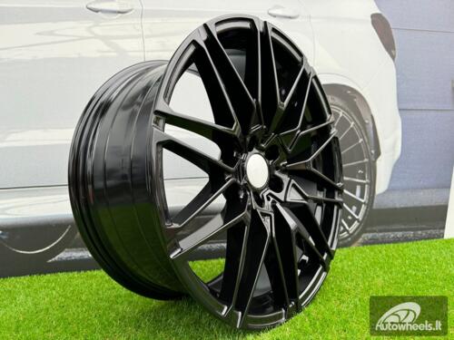 Ratlankis R21x10.5  5X112  ET  43  66.6  B5771  (IN0295)  Black (BL)  For BMW  (Z5+P2)  (Rear+Front)