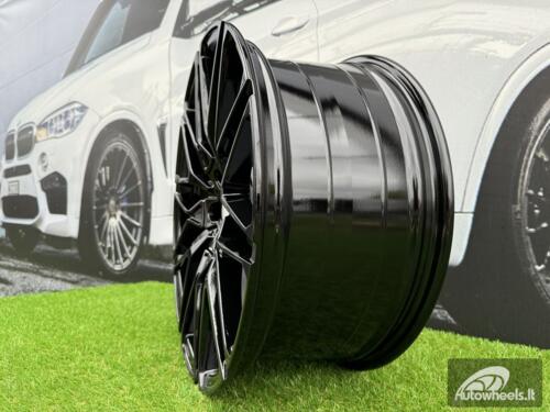 Ratlankis R21x10.5  5X112  ET  43  66.6  B5771  (IN0295)  Black (BL)  For BMW  (Z5+P2)  (Rear+Front)