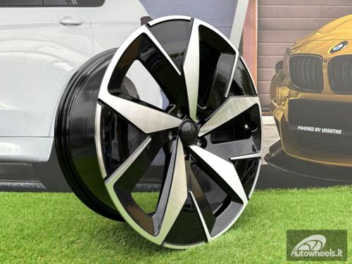 Ratlankis R20x8  5X112  ET  45  57.1  I5647  Black Polished (MB)  For VW  (Z5)  (ID.4/ID.5 (Front))