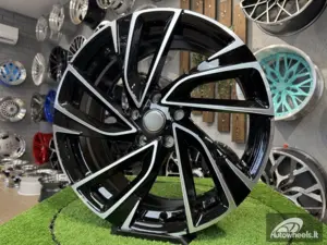Ratlankis R18x8  5X112  ET  45  57.1  B5772  (IN5481)  Black Polished (MB)  For VW  (K8)