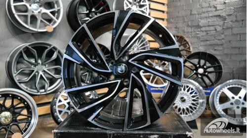 Ratlankis R18x8  5X112  ET  45  57.1  B5772  (IN5481)  Black Polished (MB)  For VW  (P2+Z5)