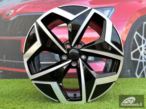 Ratlankis R19x7.5  5X112  ET  50  57.1  I5649  Black Polished (MB)  For VW  (Z5)  (For ID3)