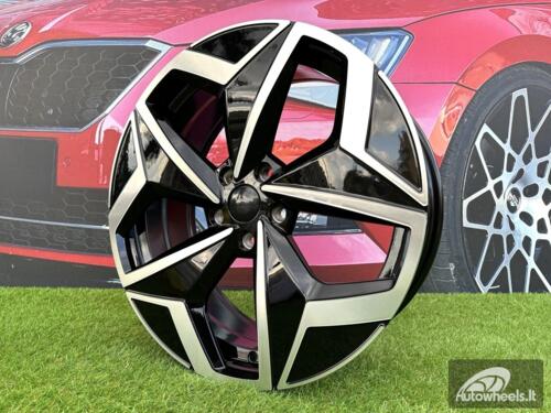 Ratlankis R19x7.5  5X112  ET  50  57.1  I5649  Black Polished (MB)  For VW  (Z5)  (For ID3)