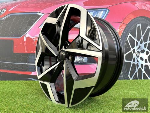 Ratlankis R19x7.5  5X112  ET  50  57.1  I5649  Black Polished (MB)  For VW  (Z5)  (For ID3)