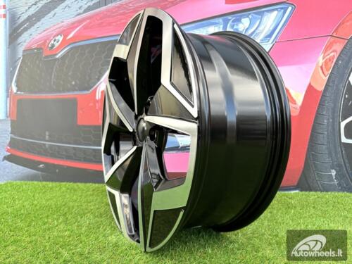 Ratlankis R19x7.5  5X112  ET  50  57.1  I5649  Black Polished (MB)  For VW  (Z5)  (For ID3)