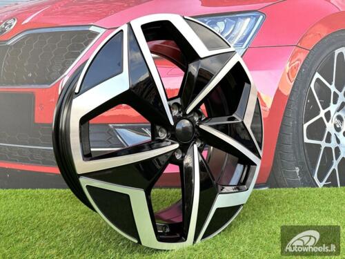 Ratlankis R19x7.5  5X112  ET  50  57.1  I5649  Black Polished (MB)  For VW  (Z5)  (For ID3)