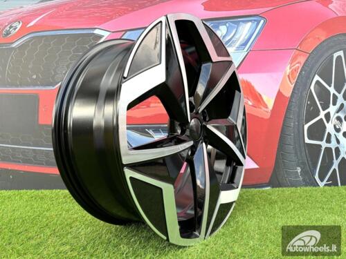 Ratlankis R19x7.5  5X112  ET  50  57.1  I5649  Black Polished (MB)  For VW  (Z5)  (For ID3)