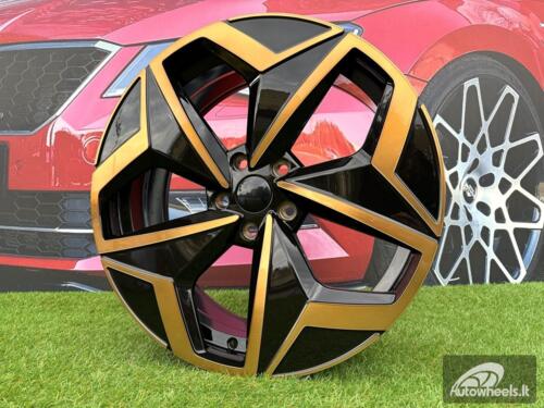 Ratlankis R19x7.5  5X112  ET  50  57.1  I5649  Black Polished Cooper (MBC)  For VW  (Z5)  (For ID3)