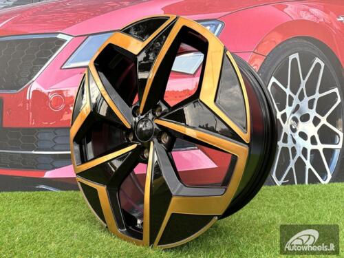 Ratlankis R19x7.5  5X112  ET  50  57.1  I5649  Black Polished Cooper (MBC)  For VW  (Z5)  (For ID3)