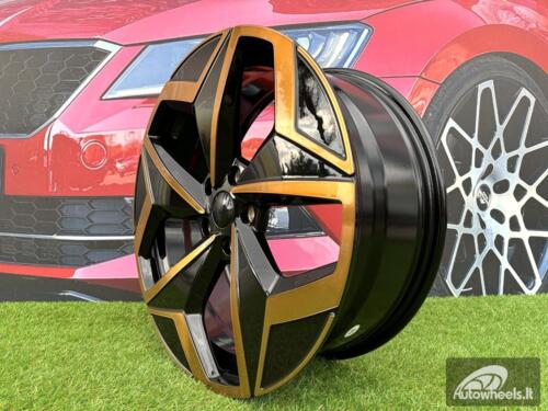 Ratlankis R19x7.5  5X112  ET  50  57.1  I5649  Black Polished Cooper (MBC)  For VW  (Z5)  (For ID3)