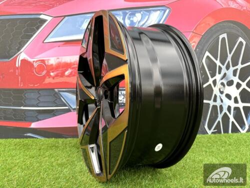 Ratlankis R19x7.5  5X112  ET  50  57.1  I5649  Black Polished Cooper (MBC)  For VW  (Z5)  (For ID3)