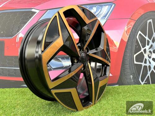 Ratlankis R19x7.5  5X112  ET  50  57.1  I5649  Black Polished Cooper (MBC)  For VW  (Z5)  (For ID3)