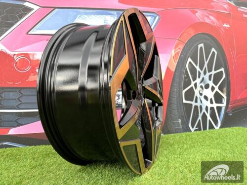 Ratlankis R19x7.5  5X112  ET  50  57.1  I5649  Black Polished Cooper (MBC)  For VW  (Z5)  (For ID3)