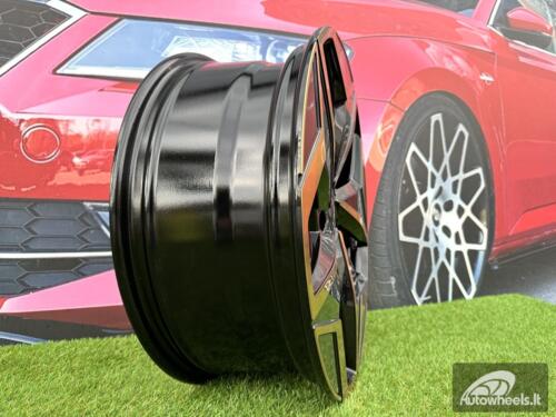 Ratlankis R19x7.5  5X112  ET  50  57.1  I5649  Black Polished Cooper (MBC)  For VW  (Z5)  (For ID3)