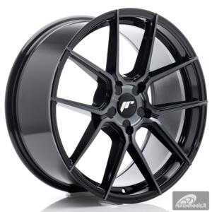 JR Wheels JR30 19x8 ET20-40 5H BLANK Black Machined w/Tinted Face