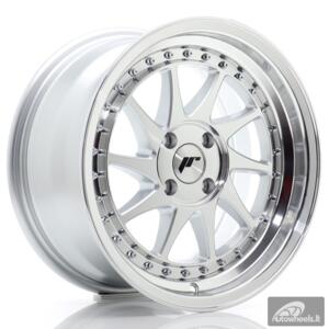 JR Wheels JR26 16x8 ET30 4x100 Silver Machined Face