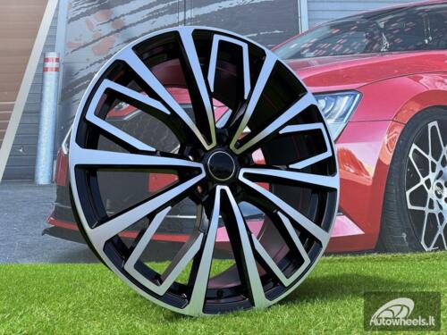 Ratlankis R20x8.5  5X112  ET  43  66.5  B1453  (XFE389)  Black Polished (MB)  For AUD  (K4)