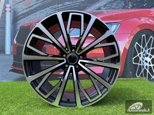 Ratlankis R20x8.5  5X112  ET  43  66.5  B1453  (XFE389)  Black Polished (MB)  For AUD  (K4+P2)